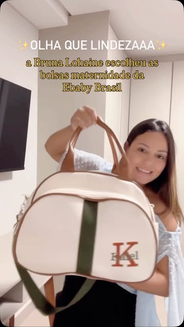 Bruna Lohaine com bolsa maternidade eBaby