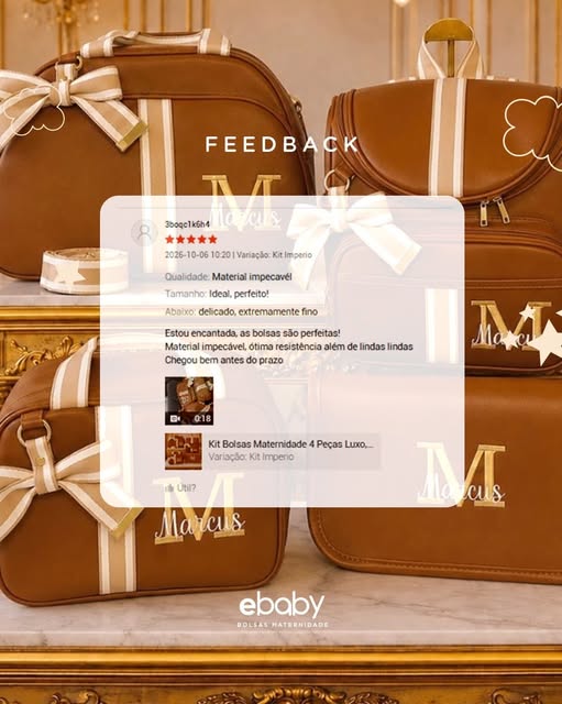 Avaliação 5 estrelas do Kit Império na Shopee
