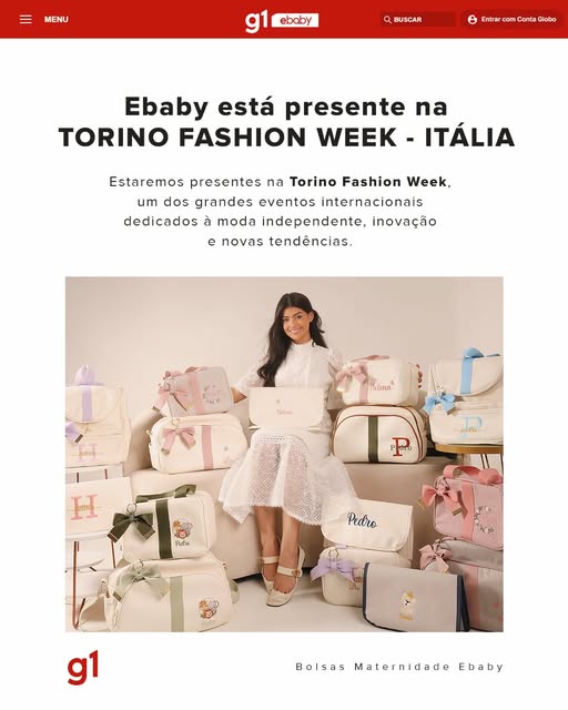eBaby na Torino Fashion Week, Itália — matéria do g1